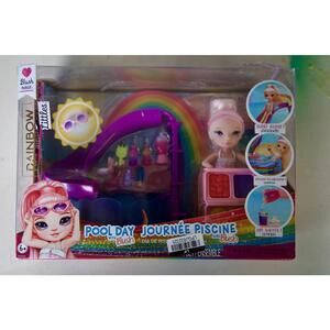 Rainbow High Littles Pool Day with Blush Doll Playset